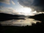 Picture of a sunset over a Scottish Loch